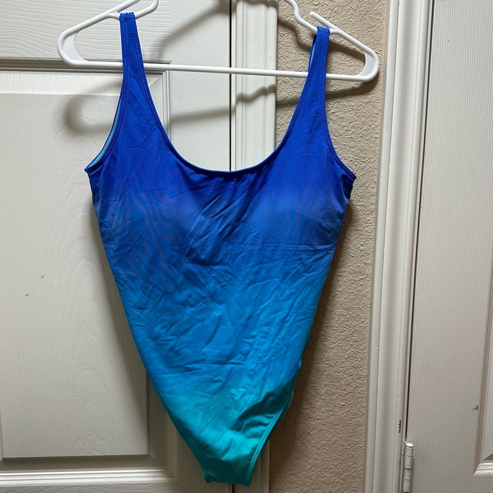 Hollister One Piece Ombré Blue Swimsuit